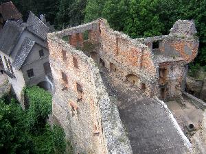 Zagórze Śląskie - Zamek Grodno, zamek wysoki