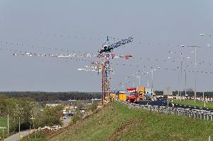 Toruń - budowa mostu autostradowego