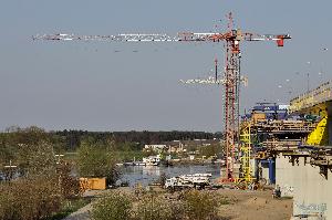 Toruń - budowa mostu autostradowego