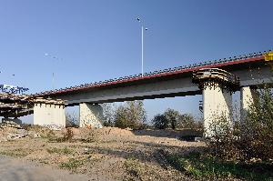 Toruń - budowa mostu autostradowego