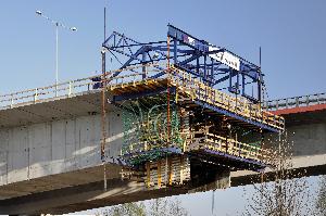 Toruń - budowa mostu autostradowego