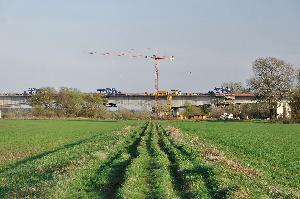 Toruń - budowa mostu autostradowego