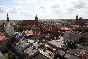 Chełmno - widok miasta z wieży ciśnień