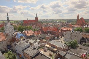 Chełmno - panorama miasta z wieży ciśnień