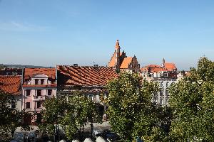 Chełmno - panorama miasta z wieży ratusza