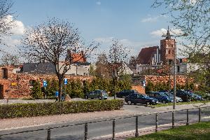 Brodnica - widok spod zamku krzyżackiego