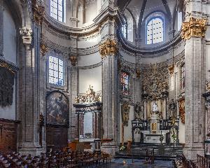 Bruksela - kościół Notre-Dame de Bon Secours de Bruxelles