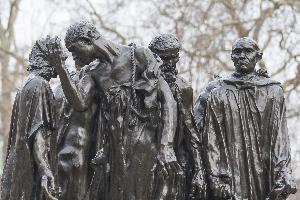 August Rodin - grupa rzeźbiarska Mieszczanie z Calais